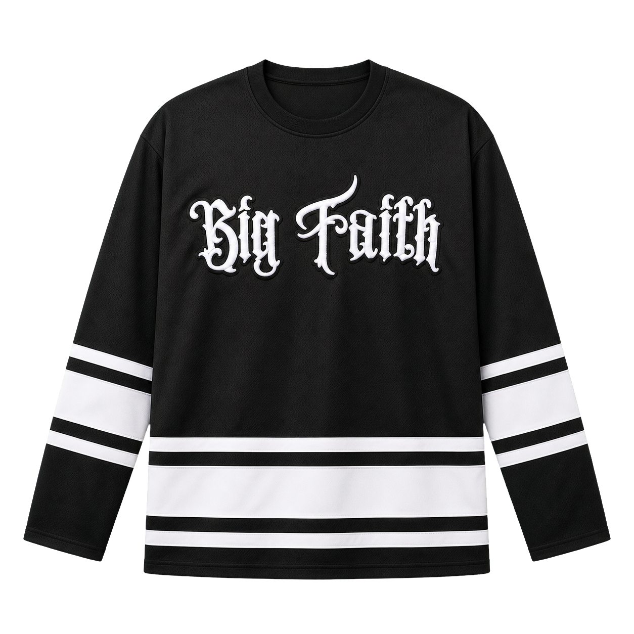 'Big Faith' Embroidered Hockey Jersey