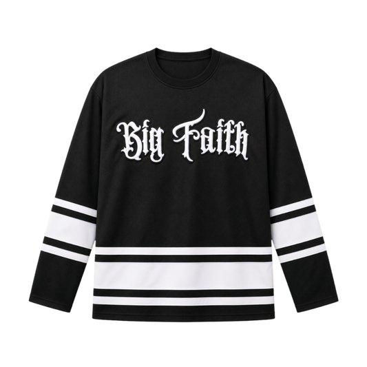 'Big Faith' Embroidered Hockey Jersey