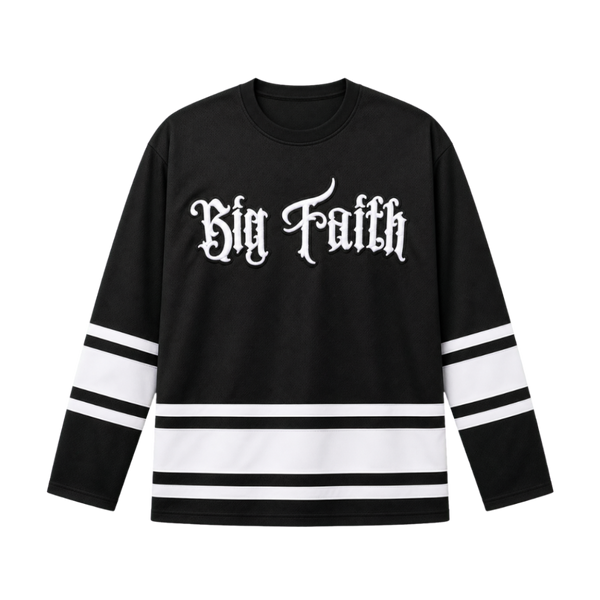 'Big Faith' Embroidered Hockey Jersey